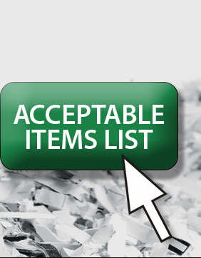 Acceptable items list